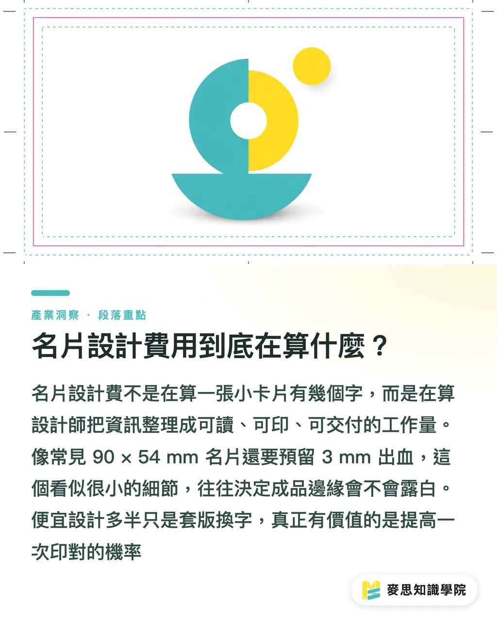 名片設計費用到底在算什麼？｜名片設計費用怎麼算 段落重點