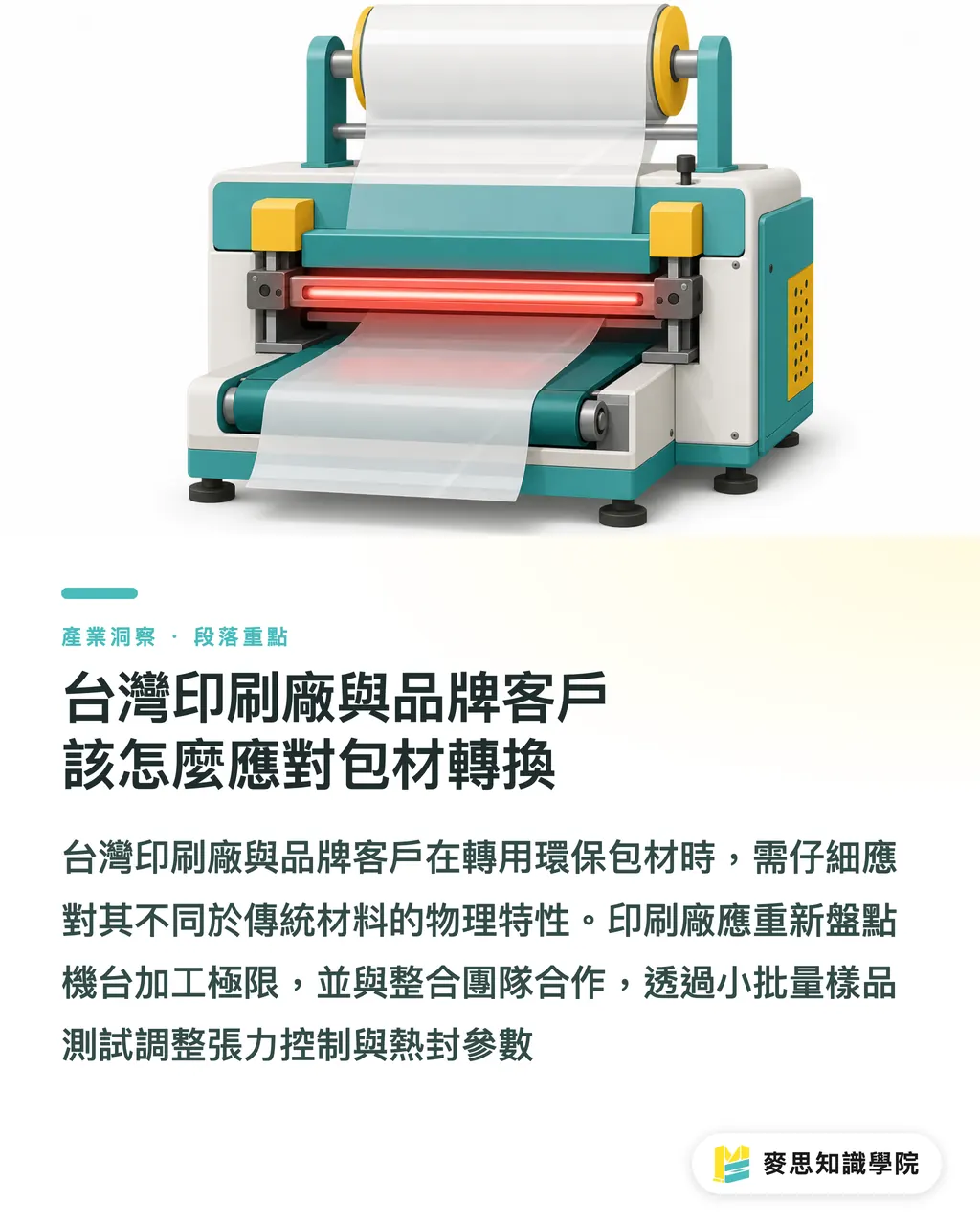 台灣印刷廠與品牌客戶該怎麼應對包材轉換｜軟包裝去塑新解方：家庭堆肥級拉伸膜專利拆解與選材指南 段落重點