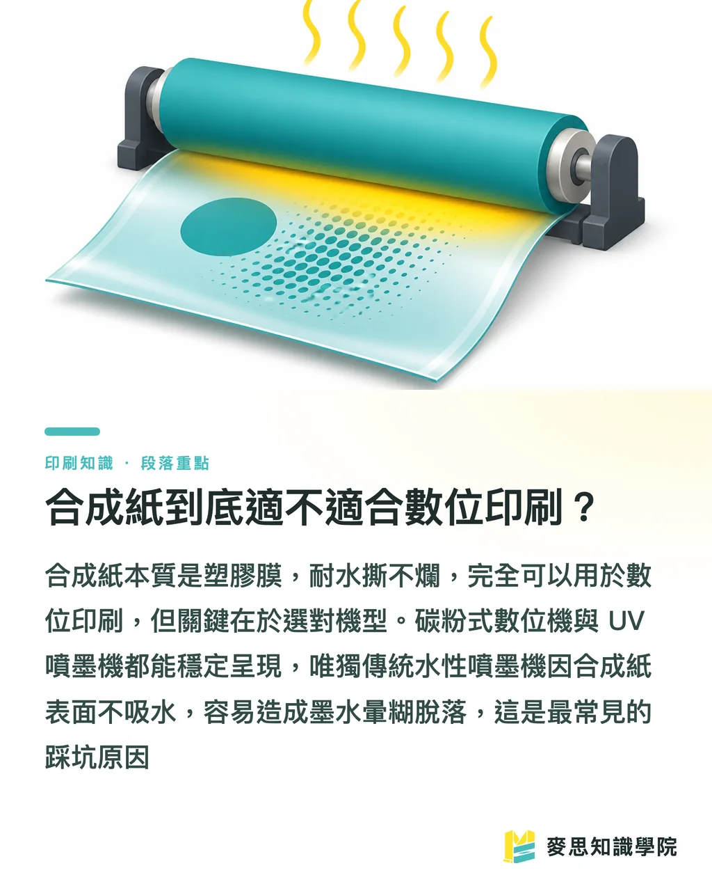 合成紙到底適不適合數位印刷？｜合成紙適合數位印刷嗎？成本與特性一次說清楚 段落重點
