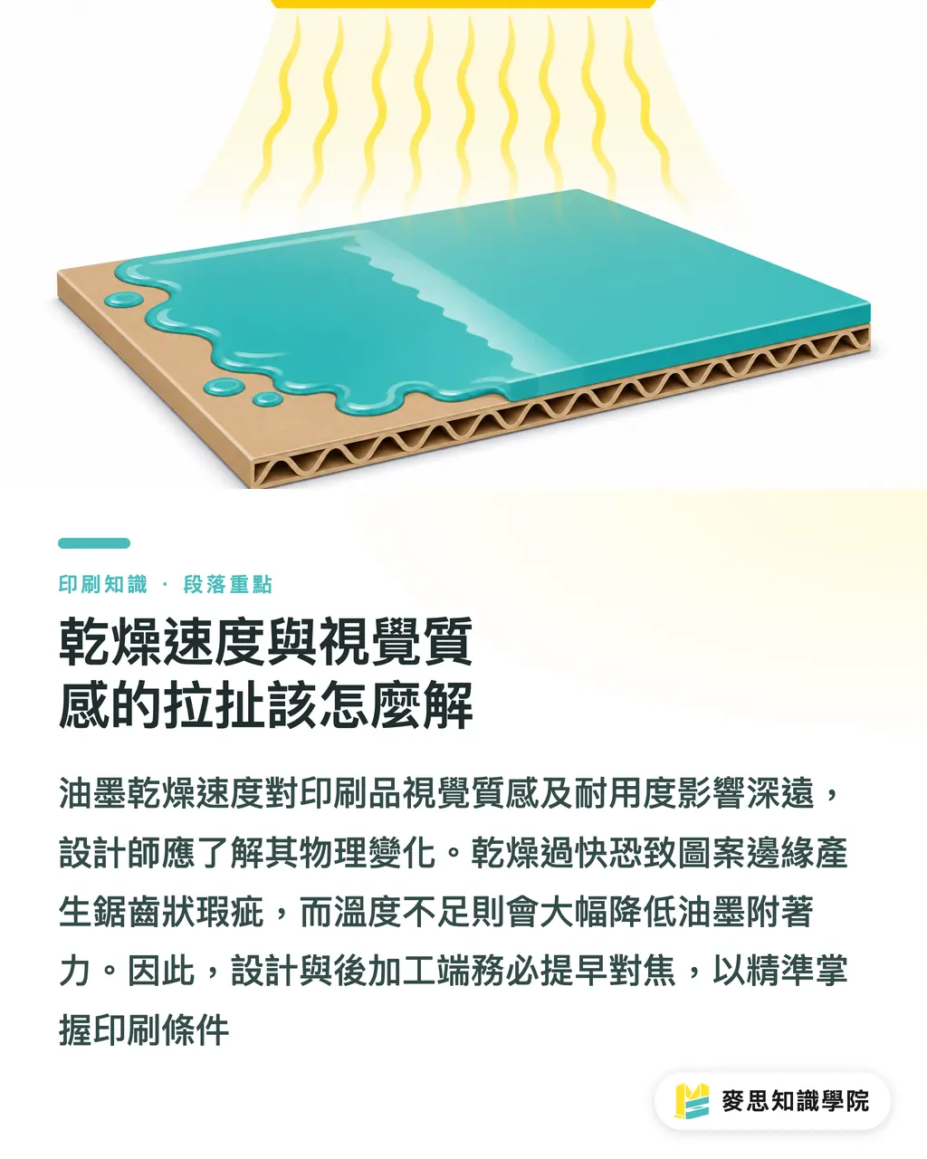 乾燥速度與視覺質感的拉扯該怎麼解｜瓦楞紙絲網印刷實戰：為什麼你該懂塑膠溶膠油墨 段落重點