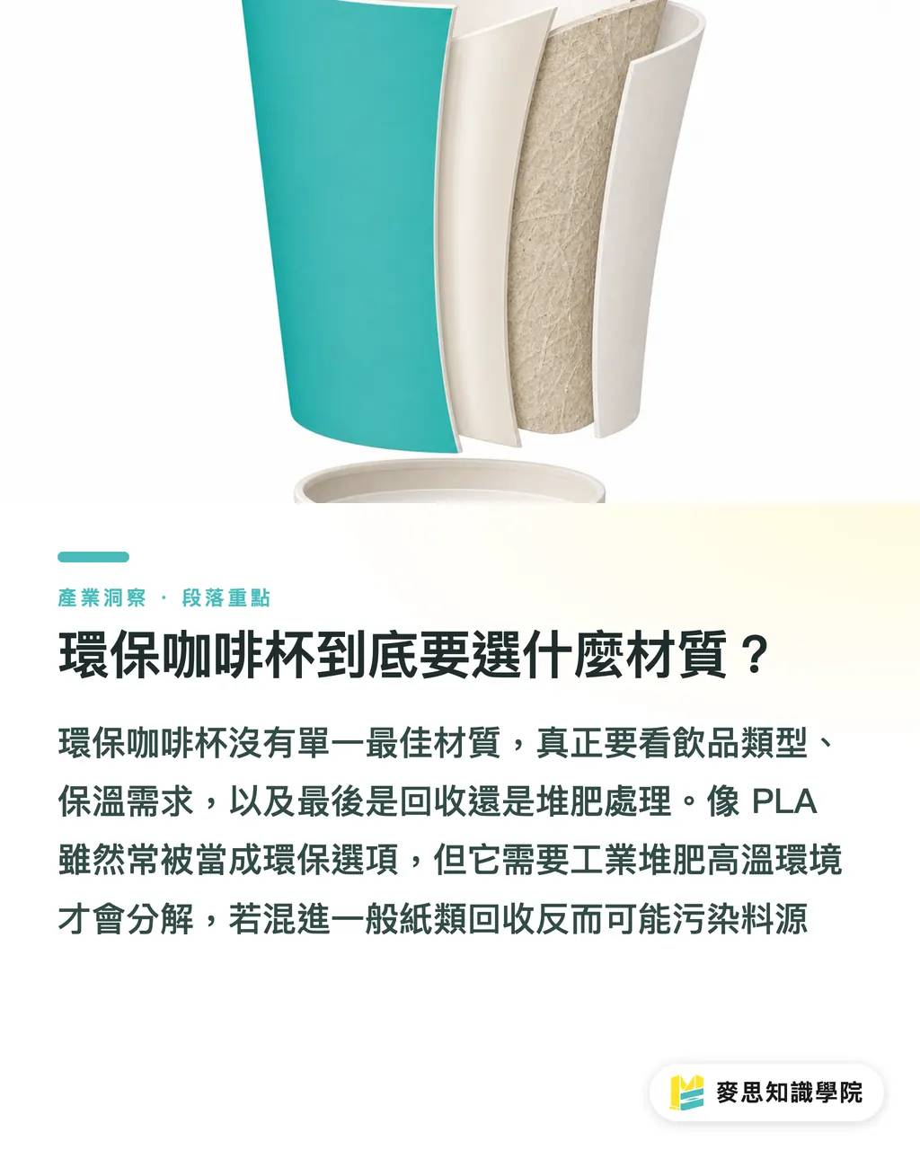 環保咖啡杯到底要選什麼材質?|環保咖啡杯怎麼設計印製?材質與工藝全拆解 段落重點